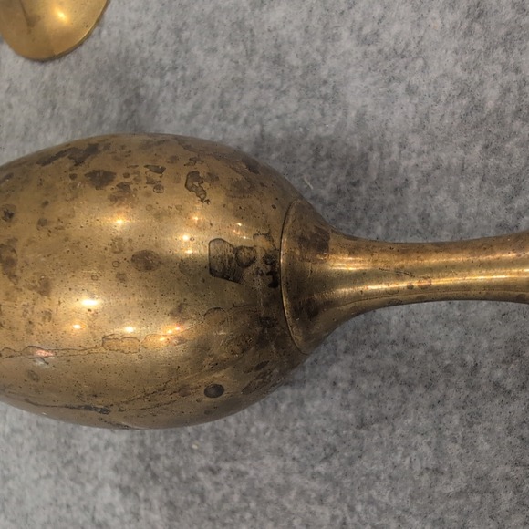 Set‎ of 6 Vintage Brass Shot Glasses Miniature Liquor Cordial Goblets - Picture 5 of 6